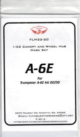 FLN-M32-20 1/32 Flying Leathernecks A-6E canopy wheel mask for Trumpeter MMD Squadron FLN-M32-20 1/32 Flying Leathernecks A-6E canopy wheel mask for Trumpeter MMD Squadron
