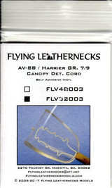 FLN-V32003 1/32 Flying Leathernecks AV-8B Canopy Det Cord for Trumpeter MMD Squadron FLN-V32003 1/32 Flying Leathernecks AV-8B Canopy Det Cord for Trumpeter MMD Squadron