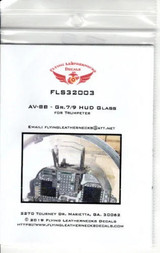 FLN-S32003 1/32 Flying Leathernecks AV-8B Harrier HUD Glass Clear Styrene MMD Squadron FLN-S32003 1/32 Flying Leathernecks AV-8B Harrier HUD Glass Clear Styrene MMD Squadron