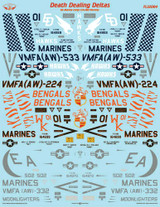 FLN-32004 1/32 Flying Leathernecks F/A-18D Death Dealing Deltas Decals MMD Squadron FLN-32004 1/32 Flying Leathernecks F/A-18D Death Dealing Deltas Decals MMD Squadron