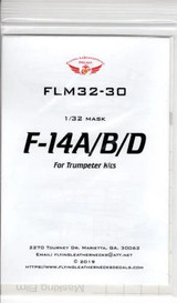 FLN-M32-30 1/32 Flying Leathernecks F-14A/B/D canopy/wheel mask for Trumpeter MMD Squadron FLN-M32-30 1/32 Flying Leathernecks F-14A/B/D canopy/wheel mask for Trumpeter MMD Squadron