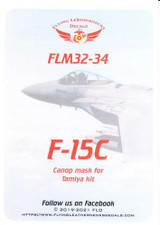FLN-M32-34 1/32 Flying Leathernecks F-15C canopy/wheel mask for Tamiya  MMD Squadron FLN-M32-34 1/32 Flying Leathernecks F-15C canopy/wheel mask for Tamiya  MMD Squadron