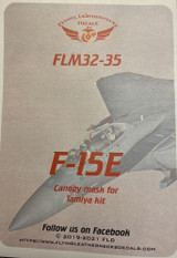FLN-M32-35 1/32 Flying Leathernecks F-15E canopy/wheel mask for Tamiya  MMD Squadron FLN-M32-35 1/32 Flying Leathernecks F-15E canopy/wheel mask for Tamiya  MMD Squadron