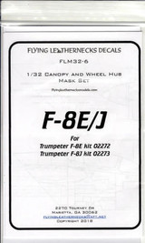 FLN-M32-6 1/32 Flying Leathernecks F-8E/J canopy wheel mask for Trumpeter MMD Squadron FLN-M32-6 1/32 Flying Leathernecks F-8E/J canopy wheel mask for Trumpeter MMD Squadron