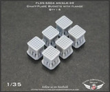 FLN-35-5004 1/35 Flying Leathernecks AN/ALE-39 Chaff/Flare buckets with flange MMD Squadron FLN-35-5004 1/35 Flying Leathernecks AN/ALE-39 Chaff/Flare buckets with flange MMD Squadron