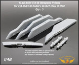 FLN-48-8014 1/48 Flying Leathernecks 1003/1027 Pylons for F/A-18A/C/D BuNo 163427 thru 163782 MMD Squadron FLN-48-8014 1/48 Flying Leathernecks 1003/1027 Pylons for F/A-18A/C/D BuNo 163427 thru 163782 MMD Squadron