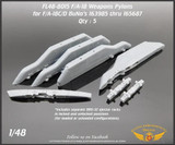 FLN-48-8015 1/48 Flying Leathernecks 1005/1033 F/A-18C/D Pylons for BuNos 163985 thru 165532 MMD Squadron FLN-48-8015 1/48 Flying Leathernecks 1005/1033 F/A-18C/D Pylons for BuNos 163985 thru 165532 MMD Squadron