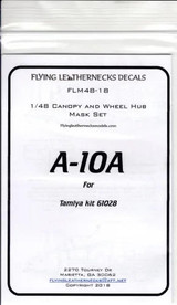 FLN-M48-18 1/48 Flying Leathernecks A-10A canopy wheel mask for Tamiya MMD Squadron FLN-M48-18 1/48 Flying Leathernecks A-10A canopy wheel mask for Tamiya MMD Squadron