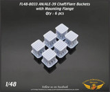 FLN-48-8033 1/48 Flying Leathernecks AN/ALE-39 Chaff/Flare buckets with flange MMD Squadron FLN-48-8033 1/48 Flying Leathernecks AN/ALE-39 Chaff/Flare buckets with flange MMD Squadron