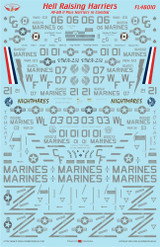 FLN-48010 1/48 Flying Leathernecks AV-8B II Plus Hell Raising Harriers Decals MMD Squadron FLN-48010 1/48 Flying Leathernecks AV-8B II Plus Hell Raising Harriers Decals MMD Squadron