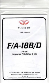 FLN-M48-20 1/48 Flying Leathernecks F/A-18B/D canopy wheel mask for Hasegawa MMD Squadron FLN-M48-20 1/48 Flying Leathernecks F/A-18B/D canopy wheel mask for Hasegawa MMD Squadron