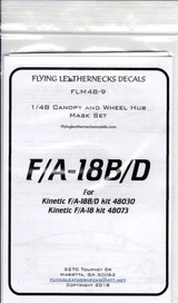 FLN-M48-9 1/48 Flying Leathernecks F/A-18B/D canopy wheel mask for Kinetic MMD Squadron FLN-M48-9 1/48 Flying Leathernecks F/A-18B/D canopy wheel mask for Kinetic MMD Squadron