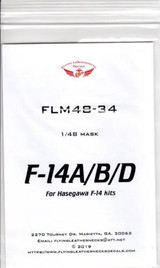 FLN-M48-34 1/48 Flying Leathernecks F-14A/B/D canopy wheel mask for Hasegawa MMD Squadron