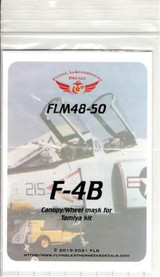 FLN-M48-50 1/48 Flying Leathernecks F-4B Canopy/Wheel mask for Tamiya MMD Squadron FLN-M48-50 1/48 Flying Leathernecks F-4B Canopy/Wheel mask for Tamiya MMD Squadron