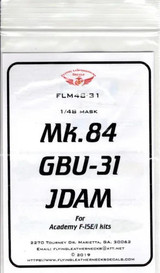 FLN-M48-31 1/48 Flying Leathernecks GBU-31 JDAM mask for Academy F-15E/I MMD Squadron FLN-M48-31 1/48 Flying Leathernecks GBU-31 JDAM mask for Academy F-15E/I MMD Squadron