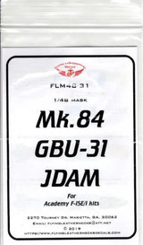 FLN-M48-31 1/48 Flying Leathernecks GBU-31 JDAM mask for Academy F-15E/I MMD Squadron