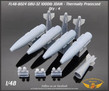 FLN-48-8024 1/48 Flying Leathernecks GBU-32 1000lb JDAM - Thermally Protected MMD Squadron FLN-48-8024 1/48 Flying Leathernecks GBU-32 1000lb JDAM - Thermally Protected MMD Squadron