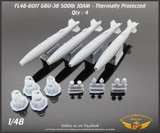 FLN-48-8017 1/48 Flying Leathernecks GBU-38 500lb JDAM - Thermally Protected MMD Squadron