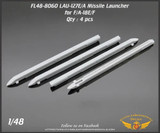 FLN-48-8060 1/48 Flying Leathernecks LAU-127B/A Missile Launcher AIM-9M/X, AIM-120 MMD Squadron