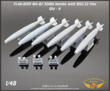 FLN-48-8019 1/48 Flying Leathernecks Mk-82 / BLU-111/B with BSU-33 Fin MMD Squadron FLN-48-8019 1/48 Flying Leathernecks Mk-82 / BLU-111/B with BSU-33 Fin MMD Squadron