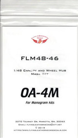 FLN-M48-46 1/48 Flying Leathernecks OA-4M canopy/wheel mask for Monogram MMD Squadron