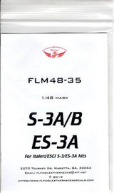 FLN-M48-35 1/48 Flying Leathernecks S-3A/B ES-3A canopy wheel mask for AMT/ESCI/Italeri MMD Squadron FLN-M48-35 1/48 Flying Leathernecks S-3A/B ES-3A canopy wheel mask for AMT/ESCI/Italeri MMD Squadron