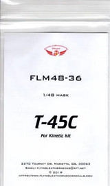FLN-M48-36 1/48 Flying Leathernecks T-45C canopy wheel mask for Kinetic MMD Squadron