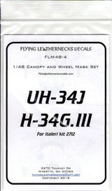 FLN-M48-4 1/48 Flying Leathernecks UH-34J, H-34GIII Canopy wheel mask for Italeri MMD Squadron FLN-M48-4 1/48 Flying Leathernecks UH-34J, H-34GIII Canopy wheel mask for Italeri MMD Squadron