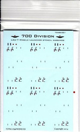 FLN-7D48001 1/72 Flying Leathernecks LAU-7 missile launcher stencil data Decals MMD Squadron FLN-7D48001 1/72 Flying Leathernecks LAU-7 missile launcher stencil data Decals MMD Squadron