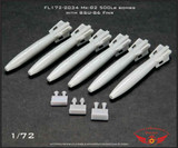 FLN-172-2034 1/72 Flying Leathernecks Mk-82 500lb bomb with BSU-86 retarded fin MMD Squadron FLN-172-2034 1/72 Flying Leathernecks Mk-82 500lb bomb with BSU-86 retarded fin MMD Squadron