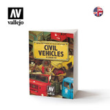 VJ75012 Vallejo Civil Vehicles Painting and Weathering with Vallejo Acrylic Colors Book MMD Squadron
