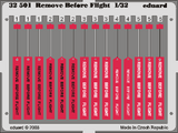 EDU32501 1/32 Eduard Remove Before Flight Tags Pre-Painted MMD Squadron