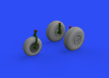 EDU648534 1/48 Eduard A-26/B26 Invader Wheels for ICM Mask and Resin MMD Squadron
