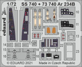 EDU73740 1/72 Eduard Ar234B for DML &Hobby 2000 (Pre-Painted)  MMD Squadron