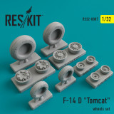 RES-RS32-0007 1/32 Reskit Grumman F-14 D Tomcat wheels set MMD Squadron