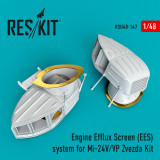 RES-RSU48-0147 1/48 Reskit Engine Efflux Screen EES system for Mi-24V/VP Zvezda Kit 1/48 MMD Squadron