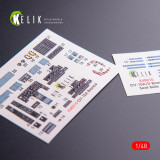 RES-K48010 1/48 Reskit OV-10A Bronco interior 3D decals for Icm kit 1/48 MMD Squadron