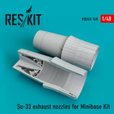 RES-RSU48-0148 1/48 Reskit Su-33 exhaust nozzles for Minibase Kit 1/48 MMD Squadron