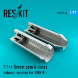 RES-RSU72-0064 1/72 Reskit F-14A Tomcat open and closed exhaust nozzles for GWH Kit 1/72 MMD Squadron
