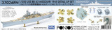 PON37026FN 1/350 Pontos Model USS BB-63 Missouri 1945 Detail up set Advanced Teak Tone MMD Squadron