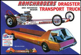 MPC970 1/25 MPC Ramchargers Dragster and Transporter Truck MMD Squadron