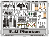 EDUSS209 1/72 Eduard F-4J Phantom Photo Etch MMD Squadron