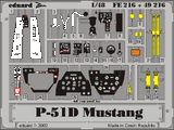 EDUFE216 1/48 Eduard P-51D Photo Etch for Tamiya MMD Squadron