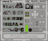 EDUFE221 1/48 Eduard F-14D Photo Etch for Hasegawa MMD Squadron