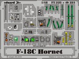EDUFE223 1/48 Eduard F-18C Photo Etch for Hasegawa MMD Squadron