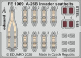 EDUFE1069 1/48 Eduard A-26B Invader seatbelts STEEL Photo Etch MMD Squadron