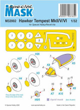 CMK-100-M32002 1/32 Special Hobby Tempest MKII/V/VI Mask Paint Mask MMD Squadron