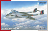 CMK-100-SH72383 1/72 Special Hobby DH.100 Vampire MkI RAF RAAF and Armee de lAir Plastic Model Kit MMD Squadron