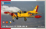 CMK-100-SH72418 1/72 Special Hobby SIAI-Marchetti SF-260M/AM/W Plastic Model Kit MMD Squadron