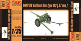 CMK-129-RA041 1/35 CMK M3 US 37mm Anti-tank gun WWII 1/35 Resin MMD Squadron